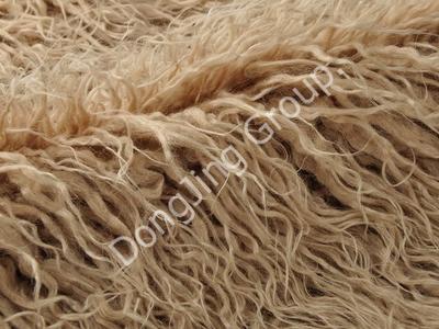 DP0856-Brown makaralı itme faux fur fabric