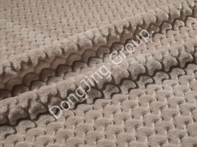 8HG0096-Bej kabartma kumaşı faux fur fabric