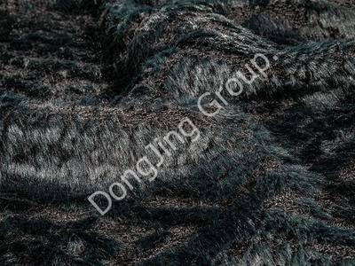 8HW0263-Siyah üzüm Koyu mavi çubuk iğne Sahte kürk faux fur fabric