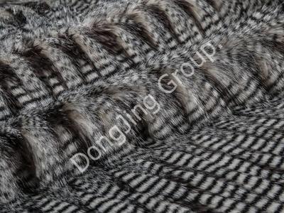 8W1868-sülün kürk kahverengi timo şerit faux fur fabric