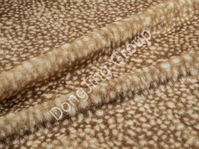 9G0560-krem-beyaz geyik desen kumaş faux fur fabric
