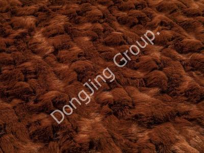 9HG0245-Koyu kahverengi fırça çiçeği faux fur fabric