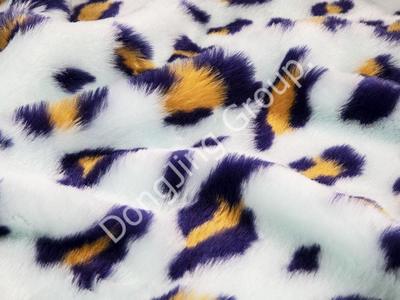 9HW0390-Üç renkli jakarlı kumaş faux fur fabric