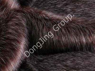 9KW0176-kırmızı kahve klip ağartma ucu faux fur fabric