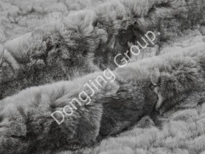 9T1788-gri tavşan saç fırçası faux fur fabric