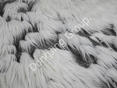 9W0925-Beyaz kül geri üfleme faux fur fabric