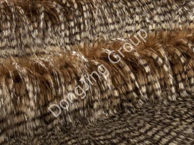 9W1111-İki renkli jakar ucu faux fur fabric