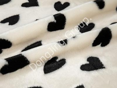 9W1505-Miti Siyah faux fur fabric
