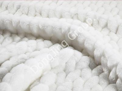 X9HG0193-beyaz kabartma kumaş faux fur fabric