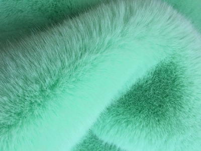 XD0003-Kakule Yeşil Altın Tilki faux fur fabric