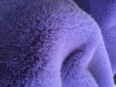 XD0014-Menekşe Altın Tilki faux fur fabric