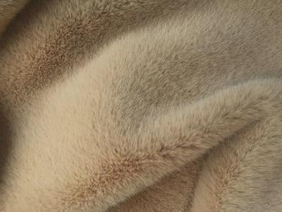 XKD0016-Gong Bej Güney Amerika Vizon faux fur fabric