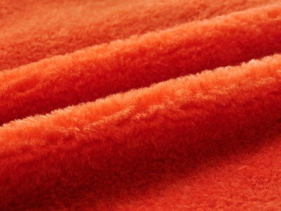 XKT0252-Mercan Portakal Küçük Toka faux fur fabric