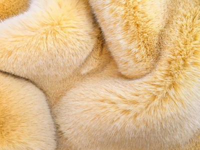 XD0012-Ihale Altın Tilki faux fur fabric