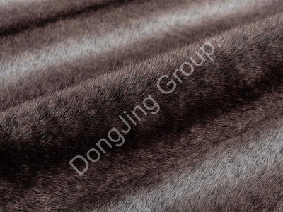 2X3KT0119-Kahve çıkarma baskısı faux fur fabric